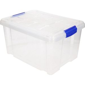 PlasticForte Opbergbox met deksel - 5 liter - transparant - kunststof