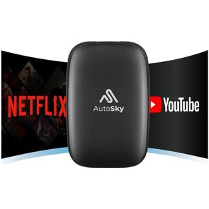 AutoSky - Draadloze CarPlay en Android Auto AI Box Lite - Ondersteunt Netflix en YouTube