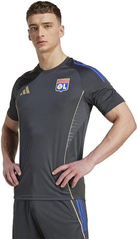 adidas - Olympique Lyon - Trainingsshirt - Donkergrijs - 2025-2026