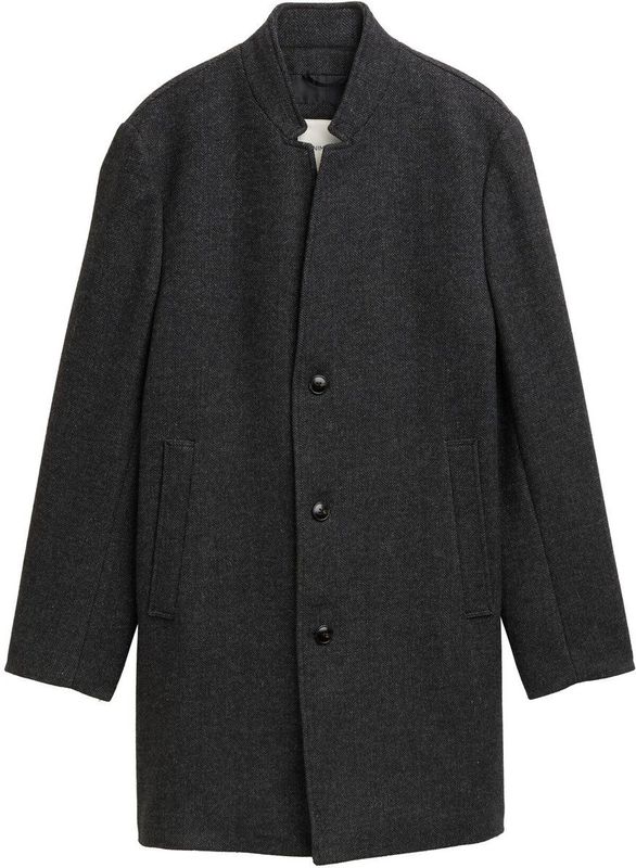 Tom Tailor - Wollen Jas - Met Opstaande Kraag - Winterjassen