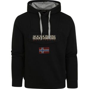 Napapijri - Burgee Sweater Zwart - Heren - Maat M - Modern-fit