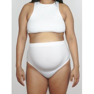 Lovevie Naadloos Zwangerschapsondergoed – Ondersteunend - Ademend - Comfortabel – Kleur Wit - Maat S
