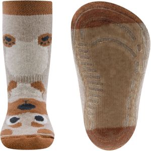 Ewers antislip sokken Hondje - Zandkleurig