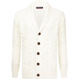 Felix Hardy Gebreide Cardigan - Vest Heren Ecru - M