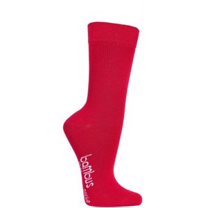 Bamboe sokken - 3 paar - Rood - normale schachtlengte - maat 35/38