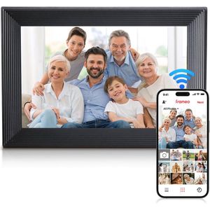 Digitale Fotolijst 10,1 inch met WiFi en 32GB Geheugen - Touchscreen, Automatische Rotatie en Delen via App