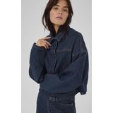 My Essential Wardrobe - MWMALLE 139 DECO - Denim Jacket - Donkerblauw - Dames