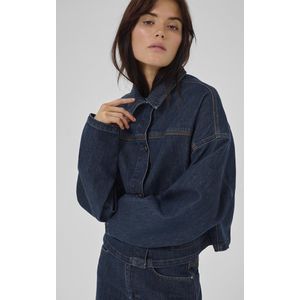 My Essential Wardrobe - MWMALLE 139 DECO - Denim Jacket - Donkerblauw - Dames