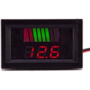 Display voltage rood/groen 12v t/m 60v voor elektrische kinderauto - kindermotor - kinderquad - kindertractor - accuvoertuig