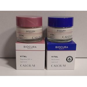 BIOCURA Beauty Vital Rijpe Huid set Dagcrème + Nachtcrème 50ml met Q10 & Vitamine E