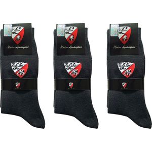 Lamborghini Originals – sokken – 3 paar – maat 43-46 – antraciet – sokken heren - Cadeau