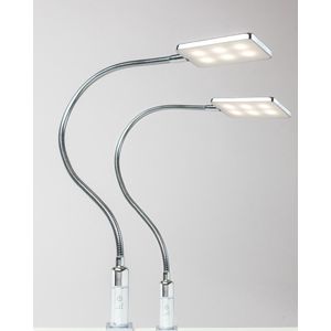 kalb LED bedlamp 4W dimbaar warm wit leeslamp flexibele zwanenhals bedlamp nachtlampje