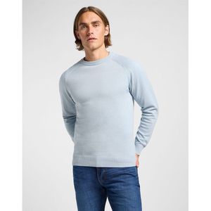 Lee - Clean Raglan - Trui - Concrete Grey - Normale Pasvorm - Lange Mouwen