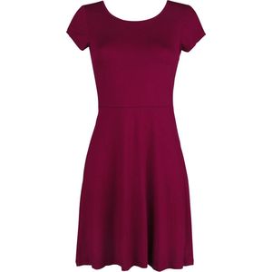 Black Premium by EMP rode jurk met uitgesneden rug en decoratieve vetersluiting - Dames - S