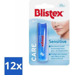 Blistex Lippenbalsem Sensitive - Voordeelverpakking - 12 stuks