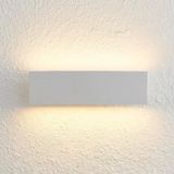 Lindby - Ignazia - LED Wandlamp - Wit/Opaal - Dimbaar - Modern - Metaal