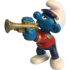 Schleich speelfiguur - smurf met trompet - De Smurfen - 20479 - 6 cm