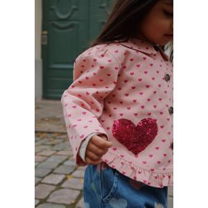 Konges Slojd - Nola Sequin Shirt Jacket - Lichtroze - Blousejasje