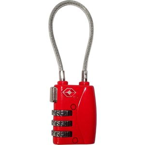 TSA slot rood - TSA lock - vliegtuig slotje - reizen accessoires - flipflopfeelings slot - douane slot - travel lock - veiligheidsslotje - blauw slot