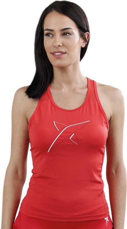 Drop Shot Caima Mouwloos T-shirt Rood S Vrouw