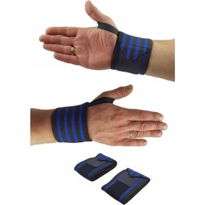 2x Polsbanden Stabilisator Polsbrace Stevige Ondersteuning Blauw