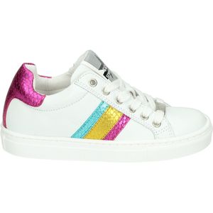 Giga Shoes - G4140 - MeisjesLage schoenenKindersneakers - Kleur: Wit/beige - Maat: 28