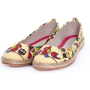 GOBY Funny Birds Ballerina – Handgemaakt – Premium Kwaliteit – Maat 38
