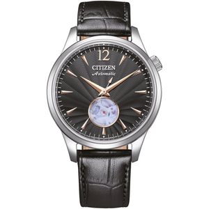 Citizen NH9131-14E Horloge - Leer - Zwart - Ø 40 mm