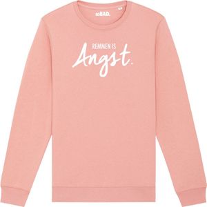 Remmen is Angst wintersport sweater canyon pink S - wit - soBAD. | Foute apres ski outfit | kleding | verkleedkleren | wintersporttruien | wintersport dames en heren