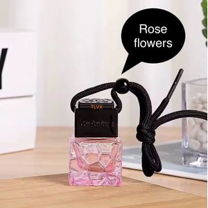 TLVX Autoparfum Rose flowers / parfum voor auto / 8 ML / Bloemig / frisse geur / geurstokjes / uniek flesje / lange werking / fris interieur / car diffuser / autoparfum / car parfum / auto diffuser / auto luchtverfrisser