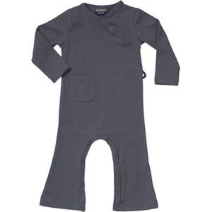 Silky Label jumpsuit glacier grey - Wijde Pijp - maat 62/68 - grijs