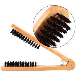 Houten Haarborstel met Zwijnshaartjes - Stijlvol en Antistatisch