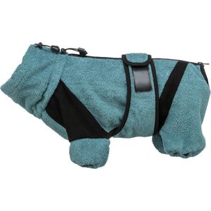 Trixie Honden Badjas Petrol - Hondenkleding - 30 cm