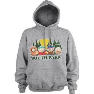 South Park Distressed Hoodie Heather-Grey-M