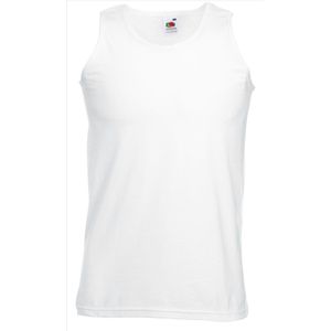 Set 2 stuks Witte Tanktop / sportshirt Fruit of the Loom maat XXL