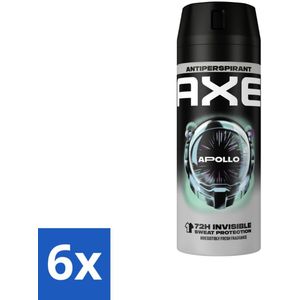 Axe Anti-Transpirant Spray Apollo 150 ml - Voordeelverpakking - 6 stuks