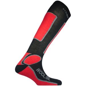 Mund Socks Skiing Antibacterial Sokken Rood,Zwart EU 38-41 Man