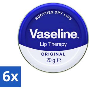 Vaseline - Original - Lip Therapy - Beschermend - 20 g - Voordeelverpakking - 6 stuks