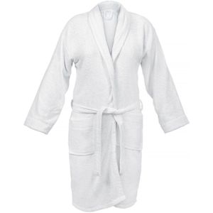 DoubleLife - Badjas - Bright White - 100% Katoen - 50% Gerecycled Katoen - GRS Gecertificeerd