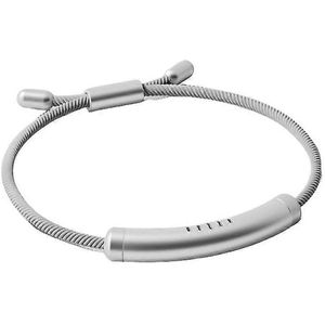 DrPhone BugBlocker Anti-Muggen Armband – 360 Dagen Bescherming – Incl. 12 Geursticks (1 Jaar) – DEET-Vrij – Verstelbaar – Veilig voor Kinderen en Volwassenen - Zilver