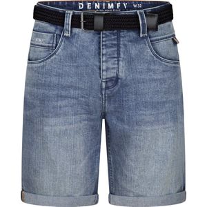 DENIMFY - DFBo - Heren Short - Blauw - Regular Fit