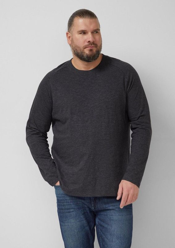s.Oliver Big Size longsleeve antraciet