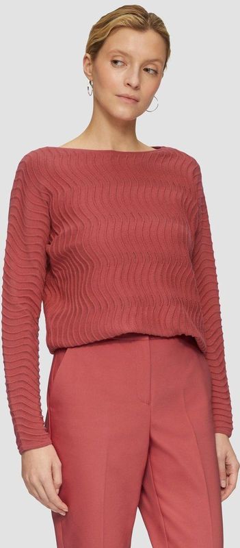 s.Oliver - BLACK LABEL - Strikpullover - Lila/Pink