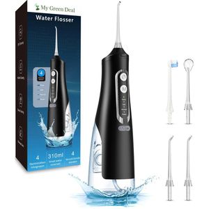 My Green Deal - Waterflosser Draadloos - Elektrische Tandenflosser - 310 ml Reservoir - IPX7 Waterproof