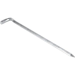 Grondpennen/tentharingen - 6x - lengte 16 cm - metaal - voor harde ondergrond - camping/kampeer accessoires