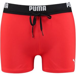 PUMA Swim Logo Short Heren Zwembroek - rood - Maat XL