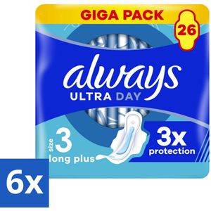 Always - Maandverband - Dag - 26 Maandverband - Voordeelverpakking - 6 stuks