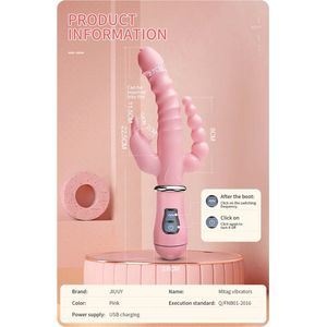 Konijn G Spot Dildo Vibrator Clitoris Stimulator Penis Anale Dubbele Penetratie Tong Likken Dubbele Staaf Seksspeeltje Voor Vrouwen Volwassen Sex Toys - Self Care - Satisfyer Vagina Clitoris Massager Seksspeeltjes Voor Vrouwen