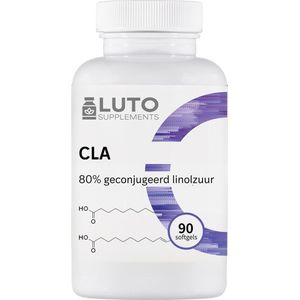 CLA - 90 Softgels met elk 1000 mg - Fatburner - Geconjugeerd Linolzuur vetzuur - 80% Saffloerolie - Premium kwaliteit- Laboratorium getest - Luto Supplements
