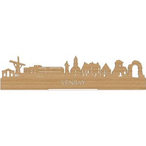 Standing Skyline Venray Bamboe hout - 60 cm - Woondecoratie design - Decoratie om neer te zetten en om op te hangen - Meer steden beschikbaar - Cadeau voor hem - Cadeau voor haar - Jubileum - Verjaardag - Housewarming - Interieur - WoodWideCities